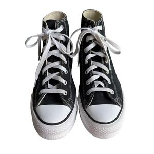 Converse Chuck Taylor All Star Lift Platform High Top Black White 5Y / Women's 7